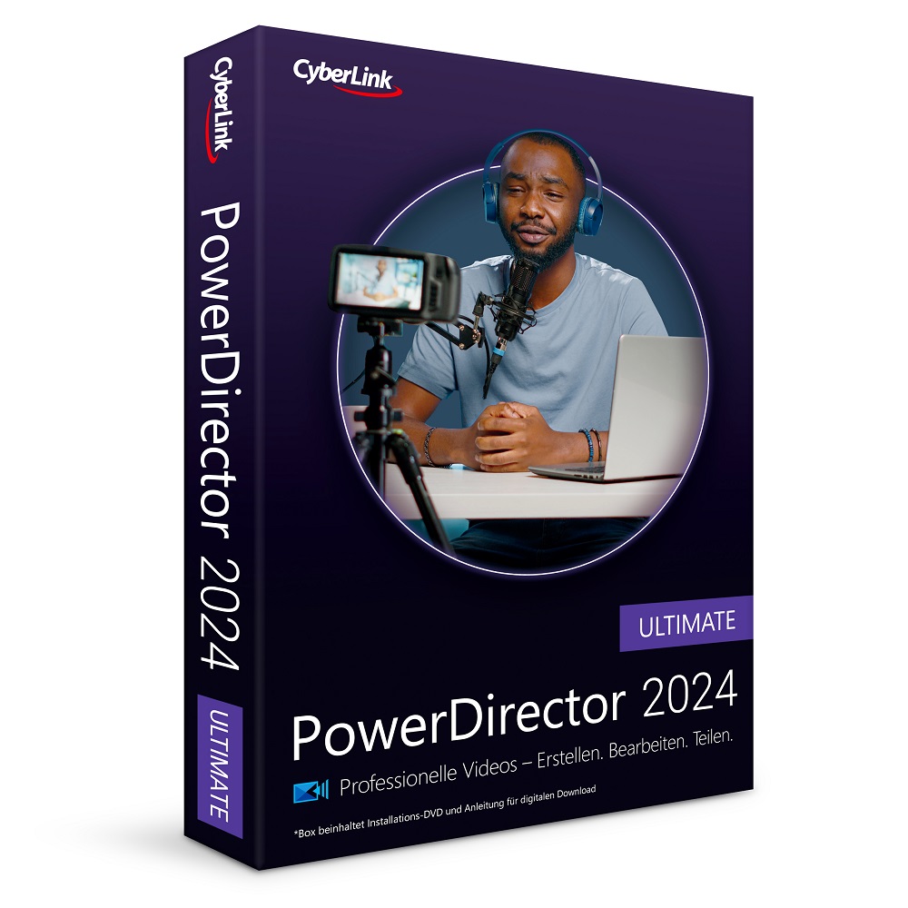 Cyberlink PowerDirector 2024 Ultimate /Dauerlizenz /  1 PC / BOX