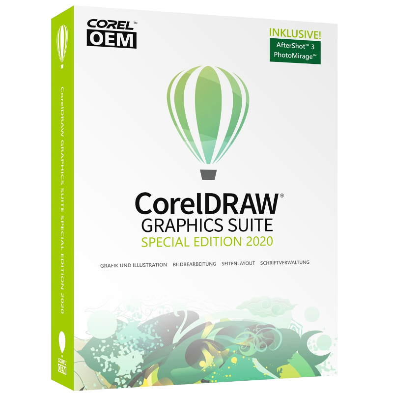 CorelDRAW Graphics Suite Special Edition 2020 (V.22) OEM #DVD-Case