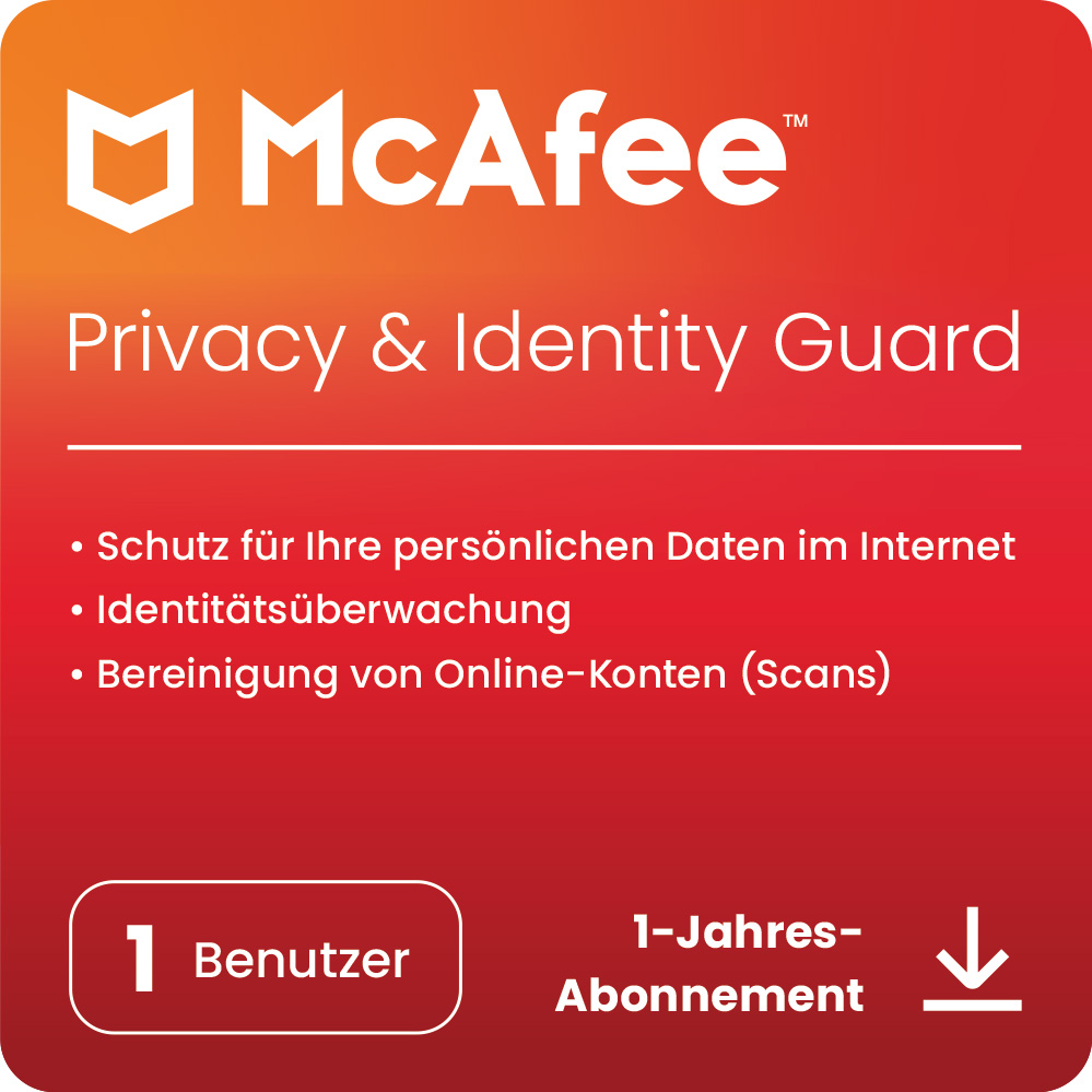 McAfee Privacy & Identity Guard 2024 - 1 -Nutzer / 1-Jahr - KEY (ESD)