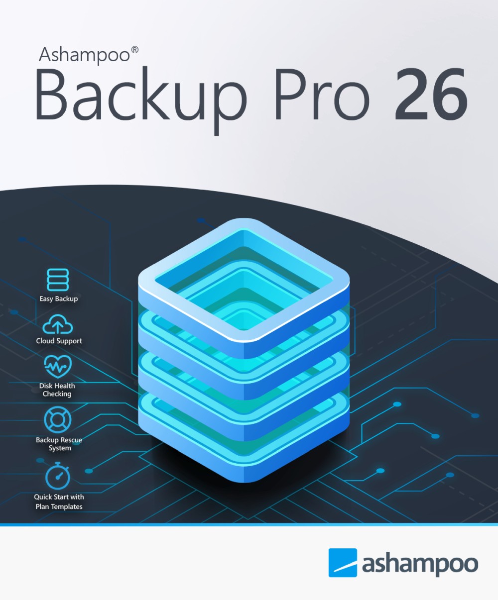 Ashampoo Backup Pro 26 / Dauerlizenz / 1PC / ESD