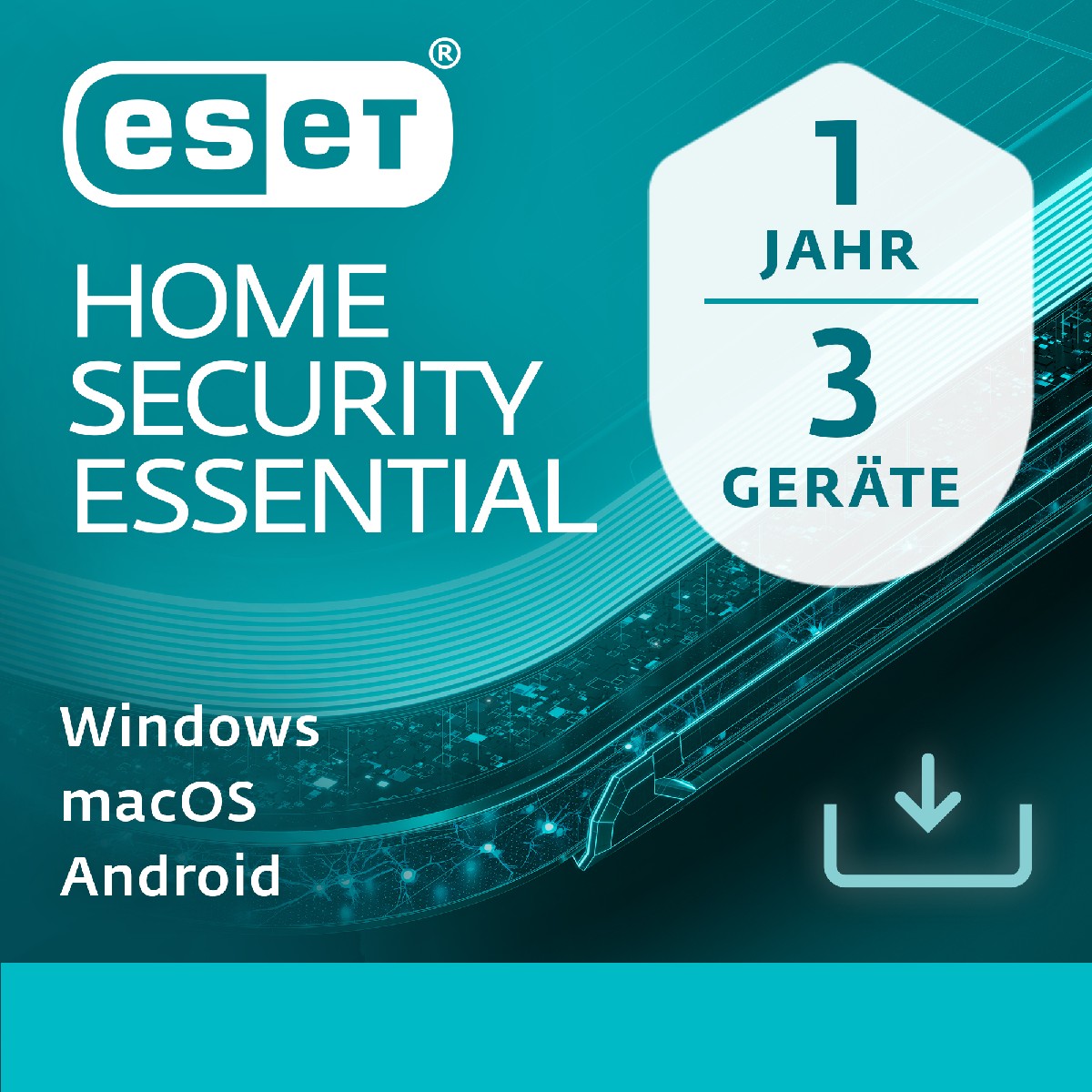 ESET HOME Security Essential 3-Geräte / 1-Jahr / DEUTSCH / KEY (ESD)