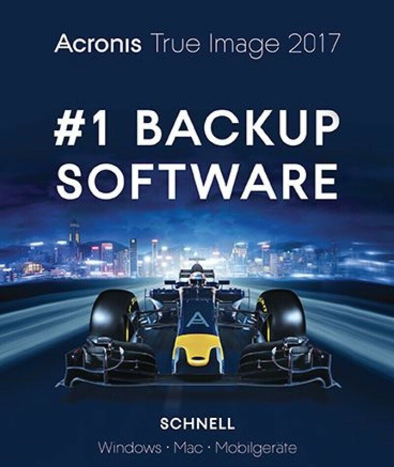 Acronis True Image 2017 / 3-PC / Dauerlizenz / KEY-Download