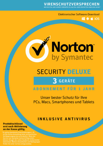Norton Security Deluxe - 3 Geräte / PC - 1 Jahr - ESD Key
