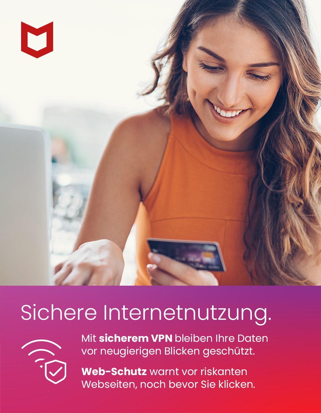 McAfee Total Protection 2024 - 5 Geräte - 2 Jahre inkl. VPN / ESD