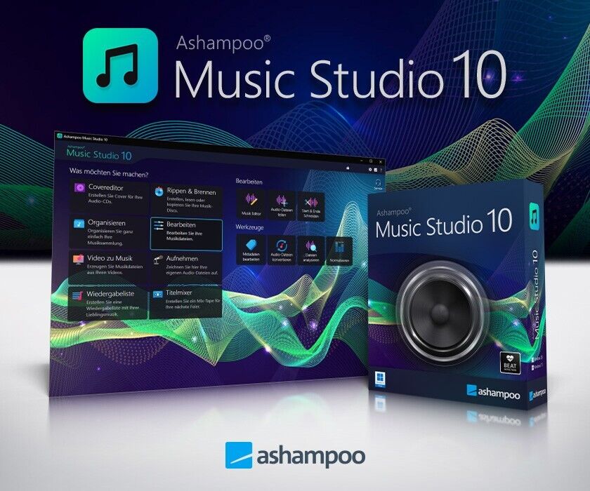Ashampoo Music Studio 10 / 1 PC / Dauerlizenz / KEY