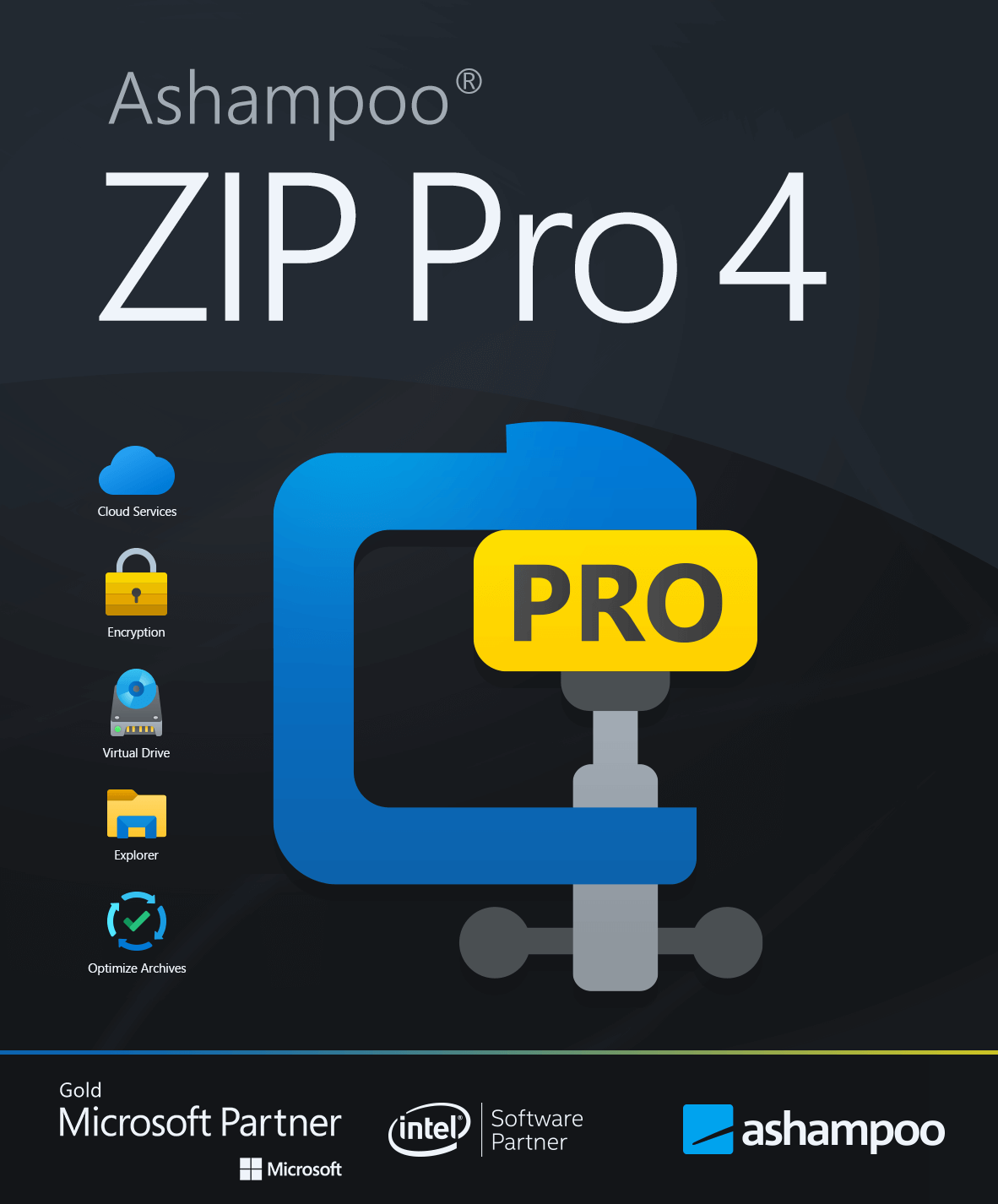 Ashampoo ZIP Pro 4, VollVersion, ZIP, RAR, TAR usw. entpacken, ESD, Download