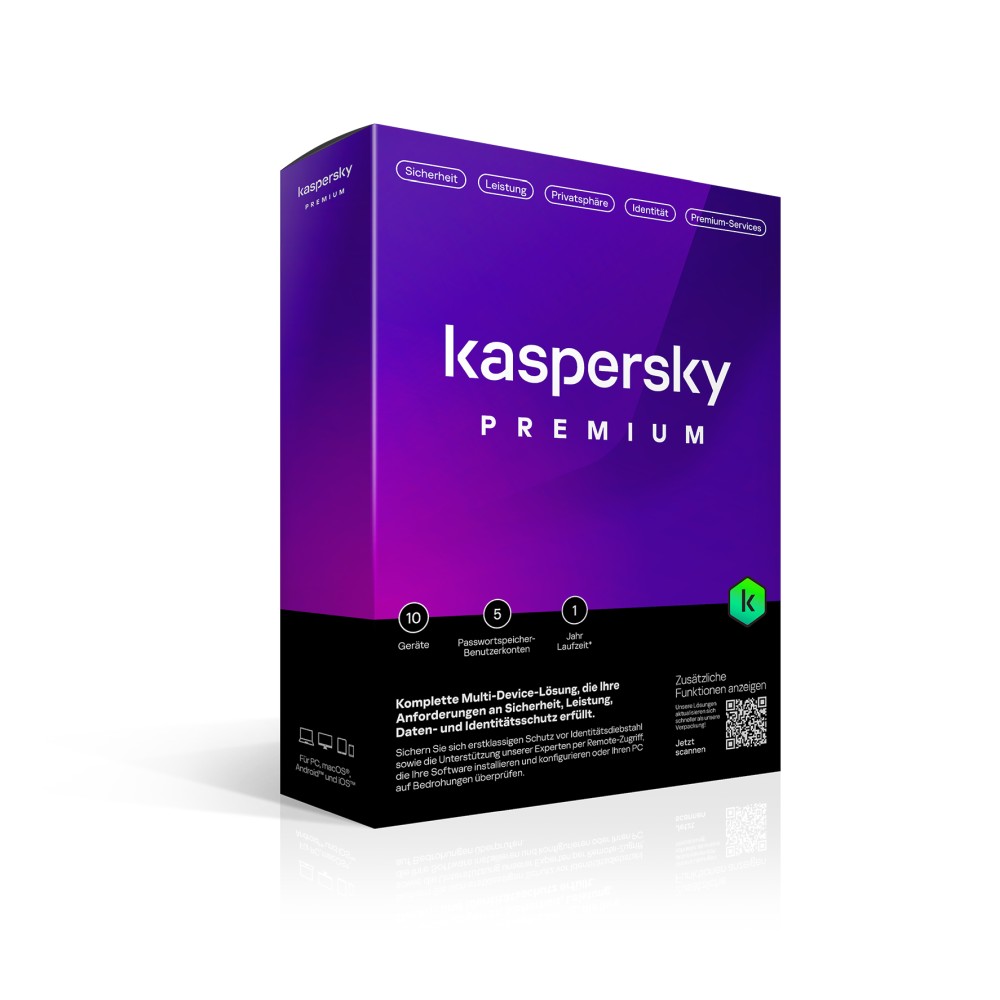 Kaspersky Premium Total Security 2024 /10-Geräte / 1-Jahr / BOX