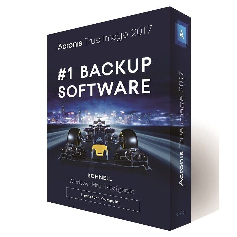 Acronis True Image 2017 / 1-PC / Dauerlizenz / BOX