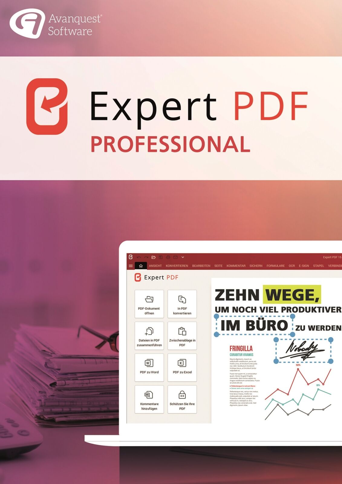 Expert PDF 15 Professional, 1 PC, Vollversion / Windows - Dauerlizenz