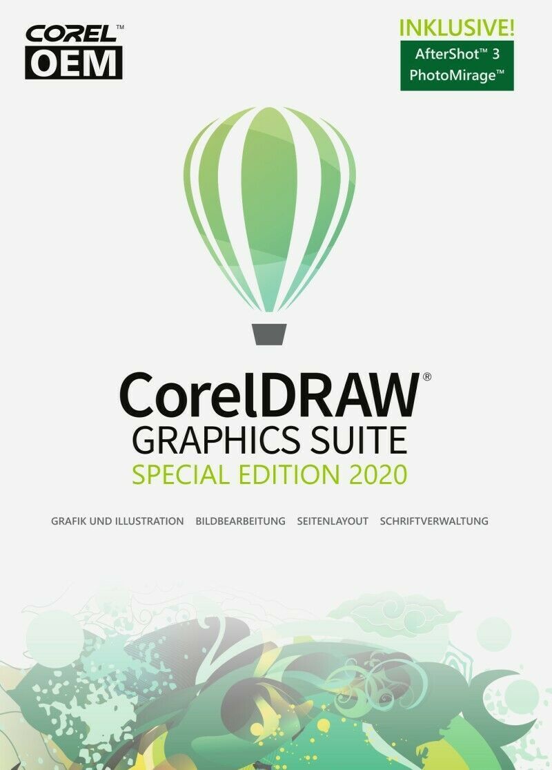 Corel DRAW Graphics Suite Special Edition 2020 OEM +AfterShot 3 ESD Download KEY