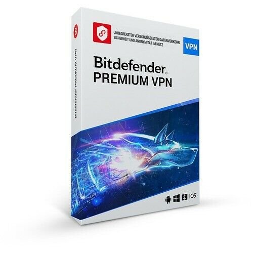 Bitdefender Premium VPN unlimited - 10 Geräte 1 Jahr / Win, Mac, Android, iOS