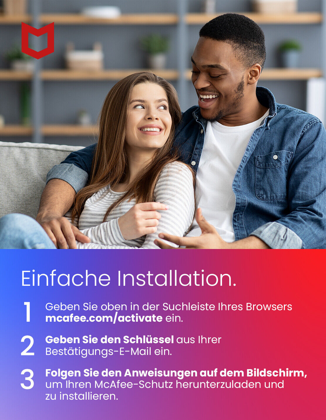 McAfee Total Protection 2023 - 5 Geräte - 1 Jahr inkl. VPN / ESD