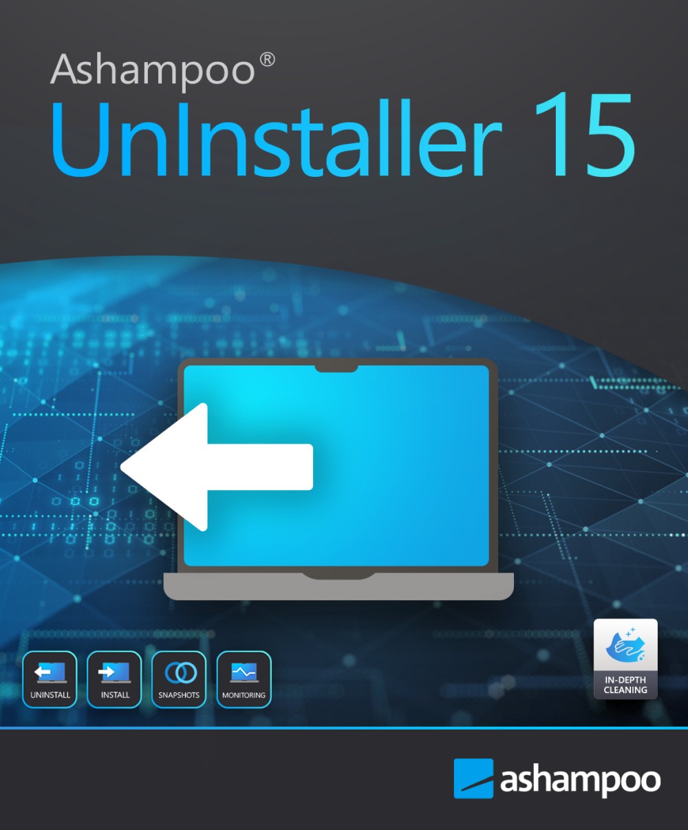 Ashampoo UnInstaller 15 / Dauerlizenz / 1PC / KEY (ESD)