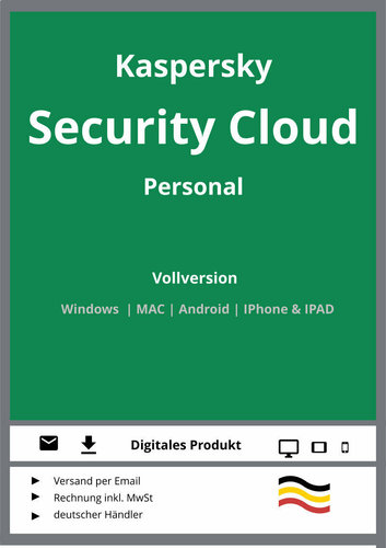 Kaspersky Security Cloud Personal - 3 Geräte
