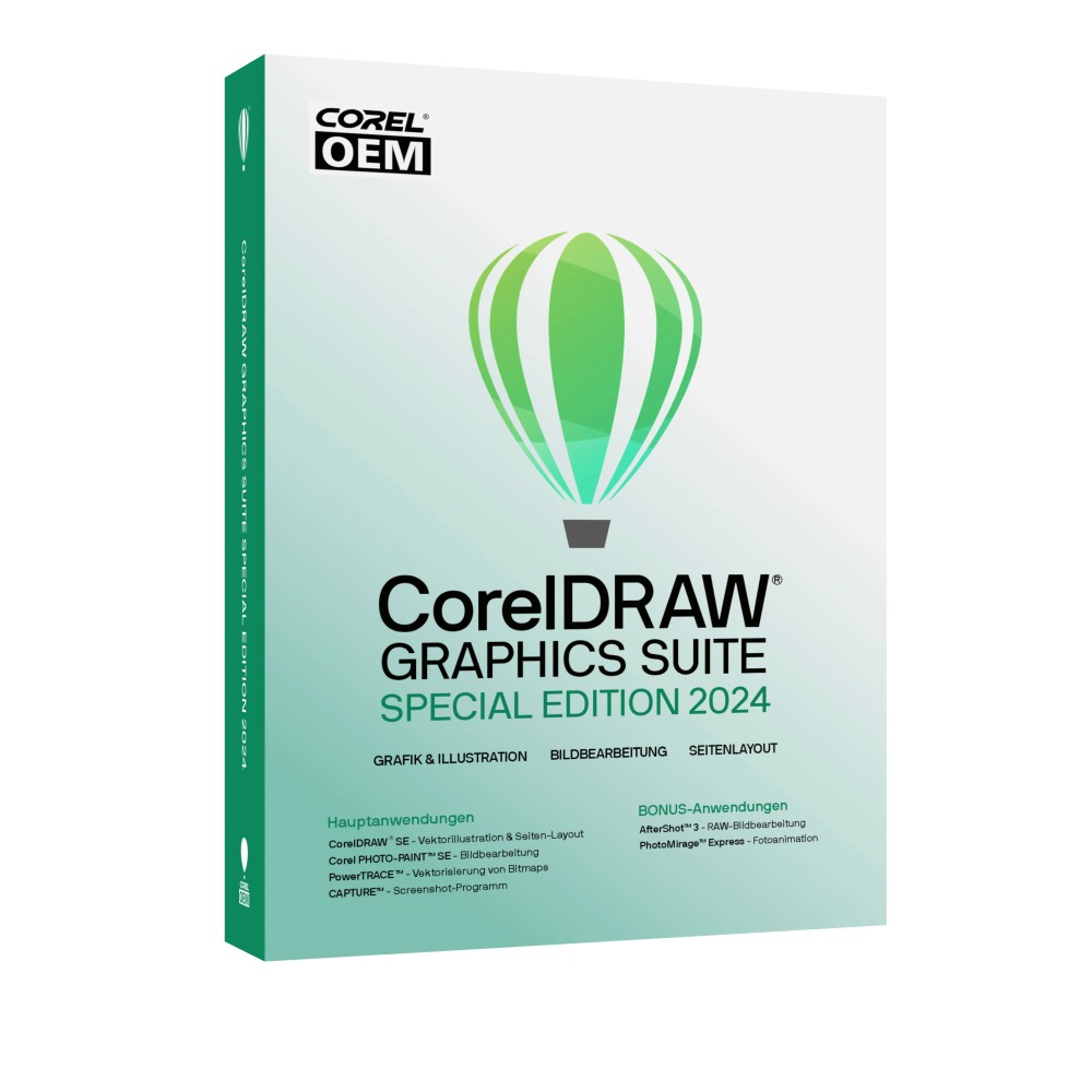 CorelDRAW Graphics Suite Special Edition 2024 / Dauerlizenz / (Win10/11-64bit) OEM / Papp-Case