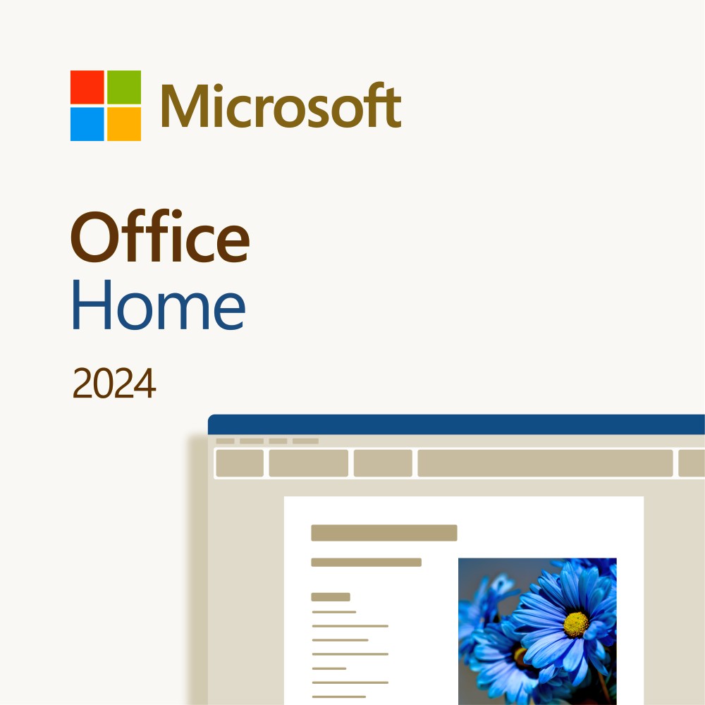 Microsoft Office Home 2024 / Dauerlizenz / 1 PC/MAC / ESD