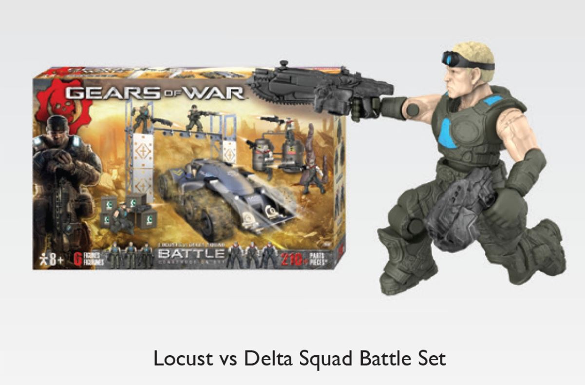 Gears of War - Locust VS Delta Squad - Battle Set (210 Teile) ( 55 x 35 x 9cm ) ( 1,404KG )
