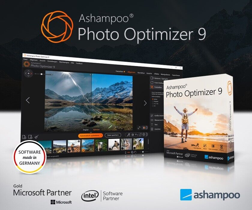 Ashampoo Photo Optimizer 9 / 1 PC / Dauerlizenz / KEY