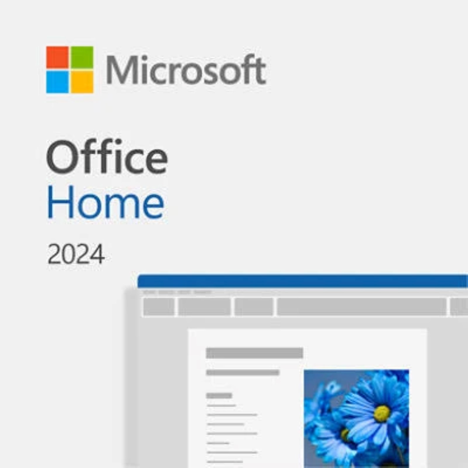 Microsoft Office Home 2024 / Dauerlizenz / 1 PC/MAC / ESD