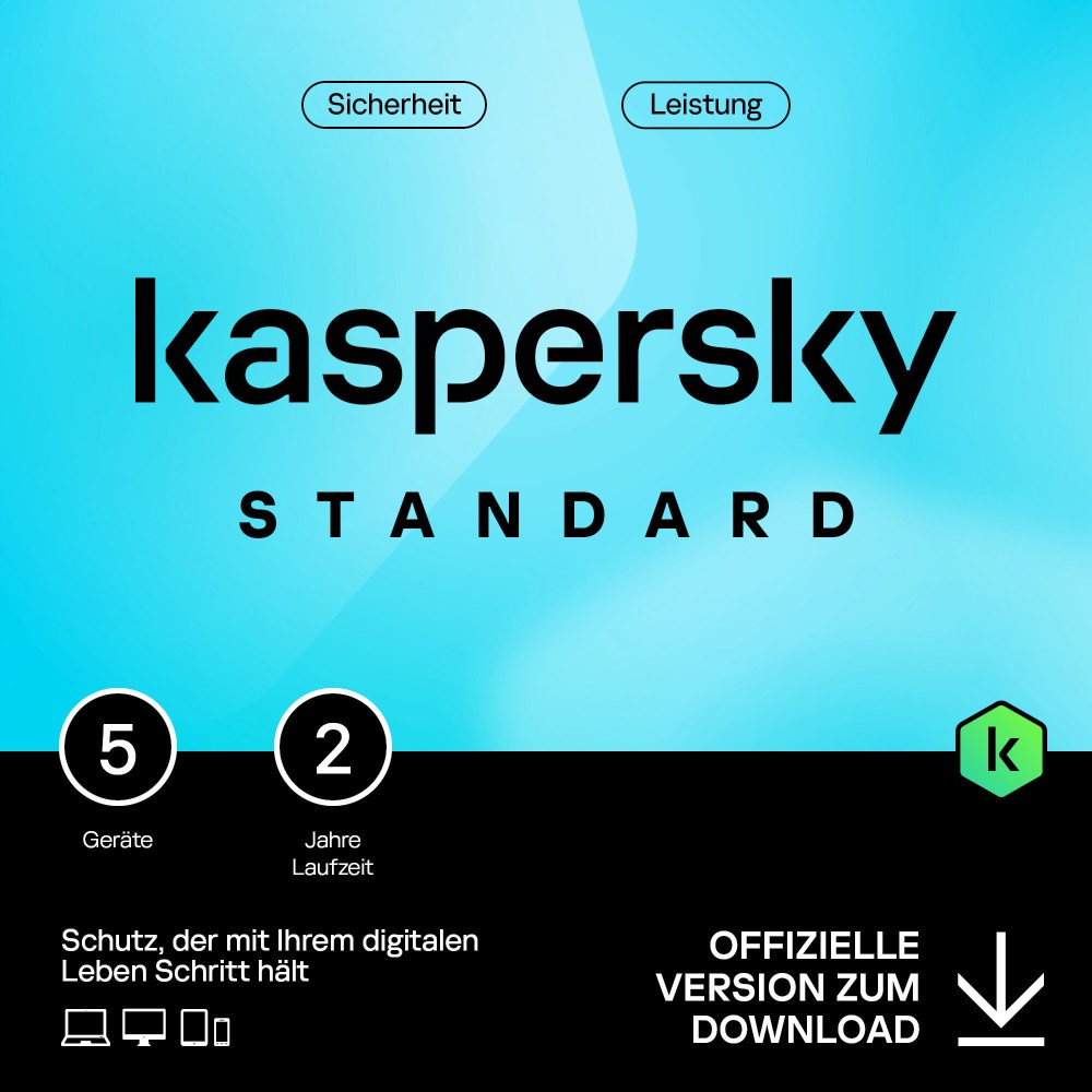 Kaspersky Standard 2024 5-Geräte / 2-Jahre Internet-Security #KEY (ESD) 