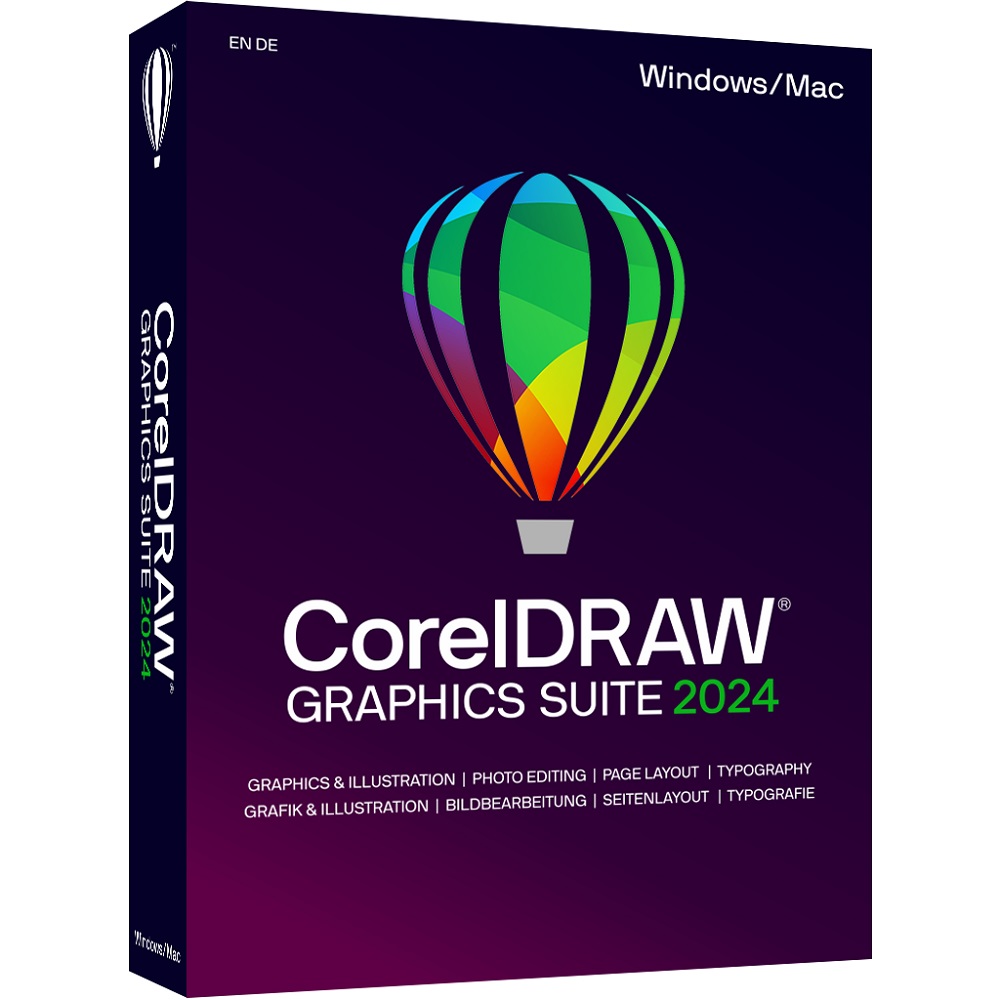 CorelDRAW Graphics Suite 2024 Windows/MAC /Dauerlizenz /DE/ML /BOX