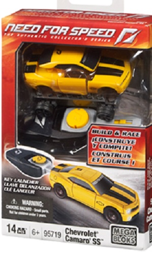 MEGA BLOKS - NEED FOR SPEED Build & Race - Chevrolet Camaro SS ( 16,5 x 11,5 x 4cm ) ( 0,115KG )