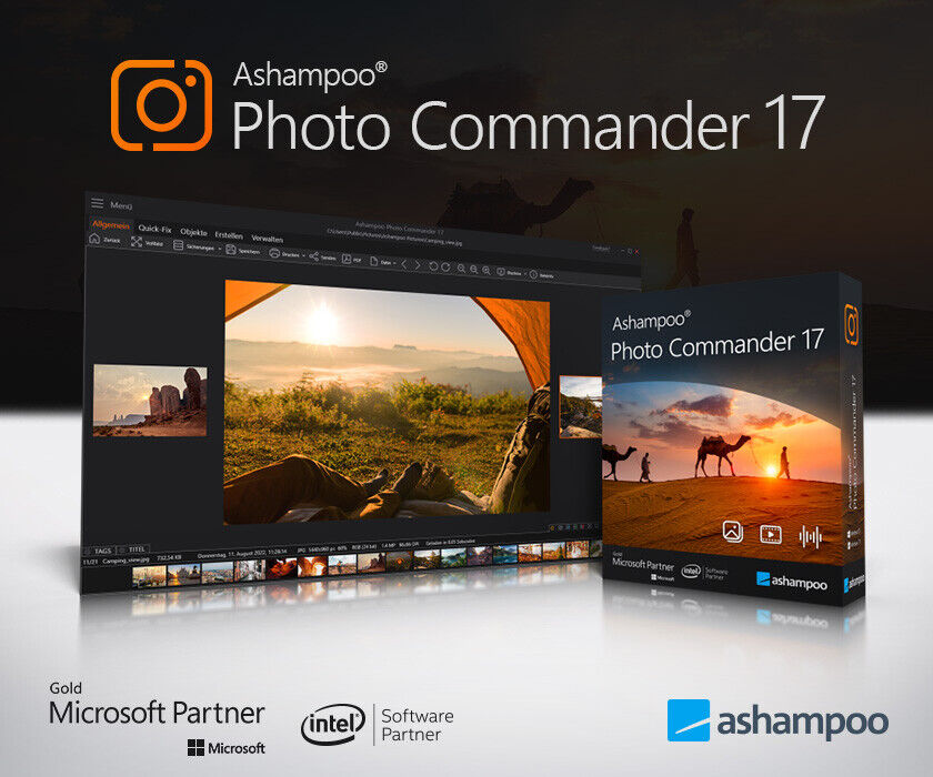 Ashampoo Photo Commander 17, Windows 10/11 (64-Bit) / 1 PC / Dauerlizenz / KEY